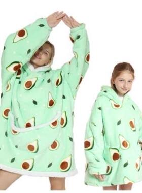H oodie blanket hoodie couple kids family情侣亲子懒人服套头