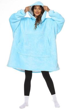H oodie blanket hoodie winter warm澳洲跨境懒人毯电视毯加绒毯