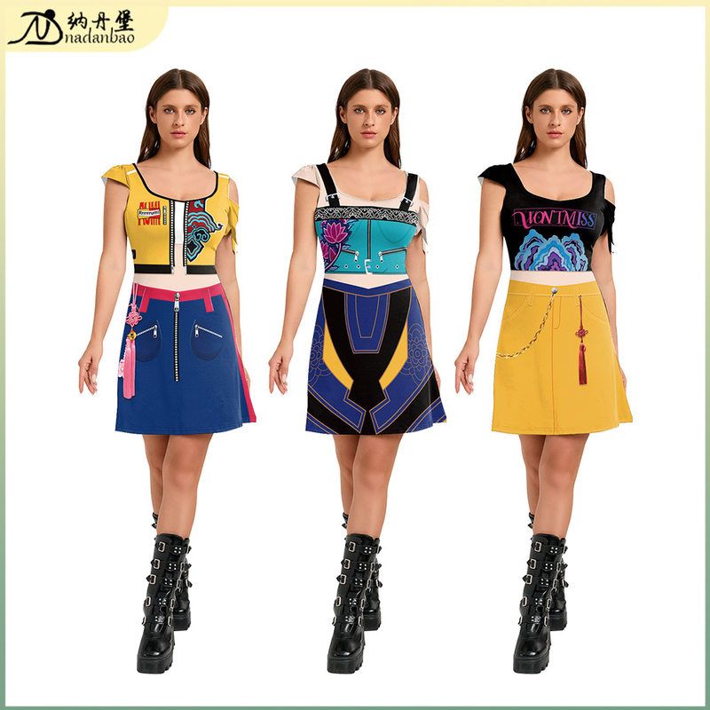 Halloween party costume cos服舞台演出服韩流女团POP猎魔连衣裙