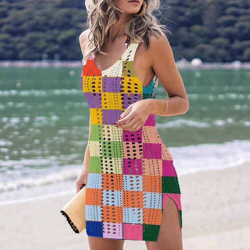 跨境亚马逊夏季沙滩度假罩衫彩色