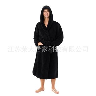 pyjamas winter睡袍跨境浴袍家居服男士 pjamas warm men pajamas
