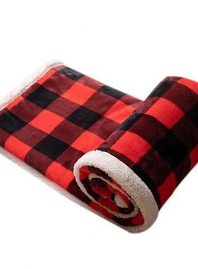 TV sofa blanket office blanket gift跨境外贸法兰绒毛毯礼品毯