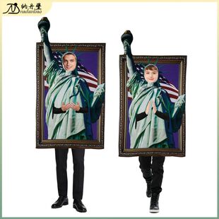 Halloween costume欧美万圣节搞怪派对服舞台扮演海绵服 cosplay