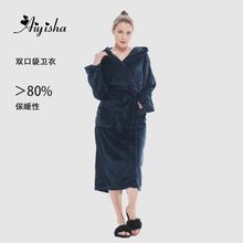 customized blanket women couple法兰绒长款睡袍浴袍男女情侣