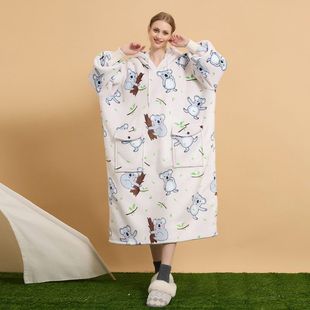 customized h oodie blanket hoodie跨境澳洲家居懒人毯大码卫衣