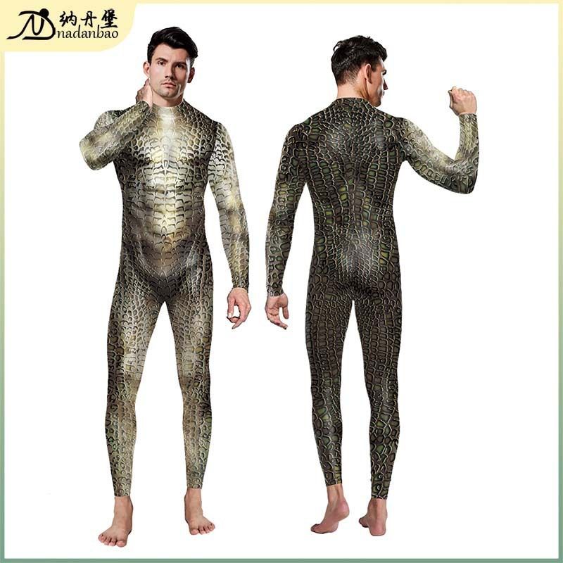 2024秋季欧美新品表演服动物蛇皮