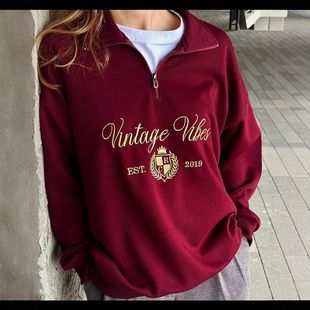 oversize hoodie women fashion tops跨境宽松卫衣上衣女时尚绒衫