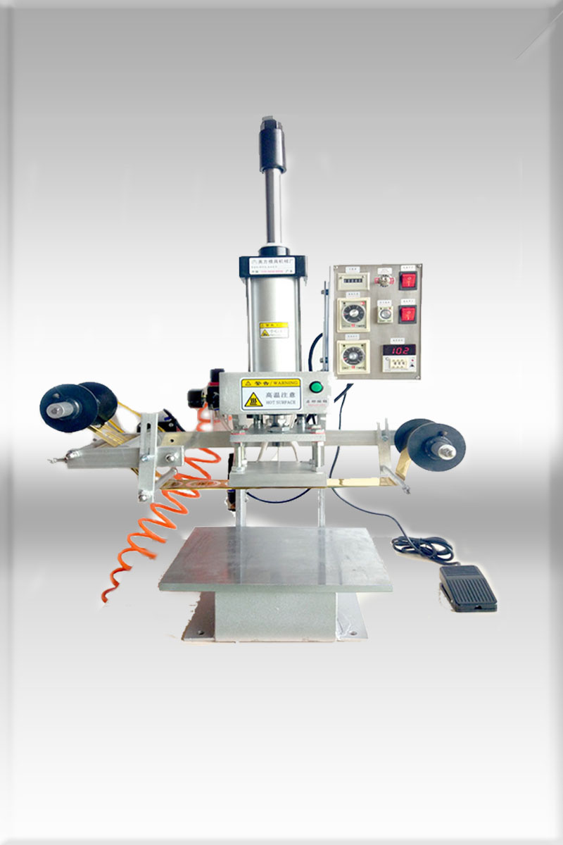 气动打字机复古活页笔记本烫金机自动卷纸烫印皮革塑料恒温压花机 五金/工具 其他机械五金（新） 原图主图