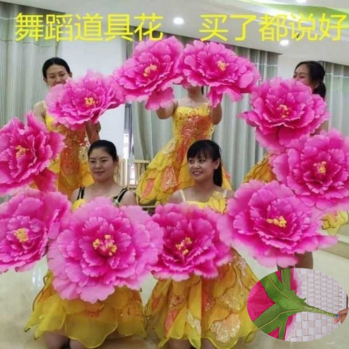 广场舞牡丹花道具啦啦花