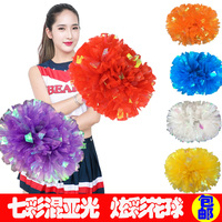 花球啦啦队手拿花一对啦啦花球健美操舞蹈彩球拉拉队手花广场舞道