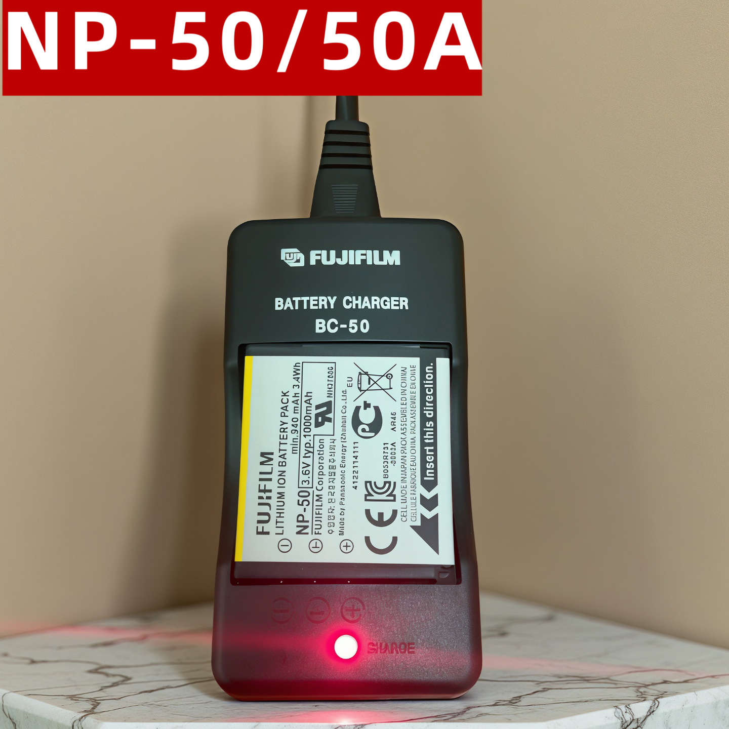 适用富士NP-50/50A电池F50/60 F75/85 F100/200 X10/20相机充电器