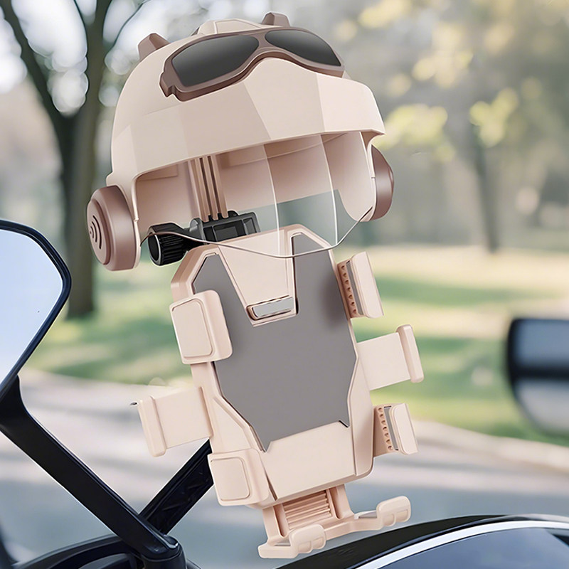 电动车手机支架防震防抖外卖骑手摩托车电瓶车自行车防水导航支架