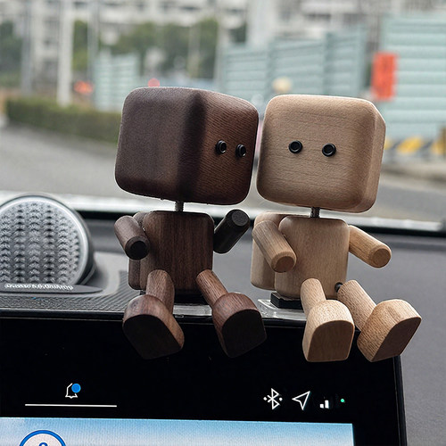 摇腿小木仔wobblylegwoody创意车载香薰摆件