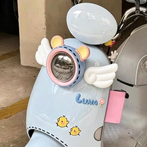 电动车装饰立体耳朵可爱电瓶配件雅迪爱玛配