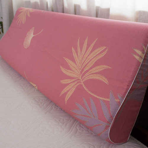 纯棉长乳胶枕套单个30厘米*1米120*150双人30X180全棉枕头套情侣