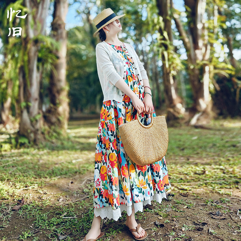 夏季宽松无袖连衣裙女2025新款