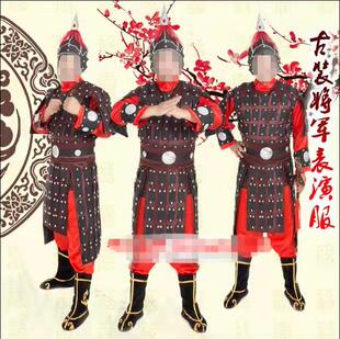 古代影视戏剧秦汉盔甲三国将军铠甲古装 盔甲汉服士兵cospy服装