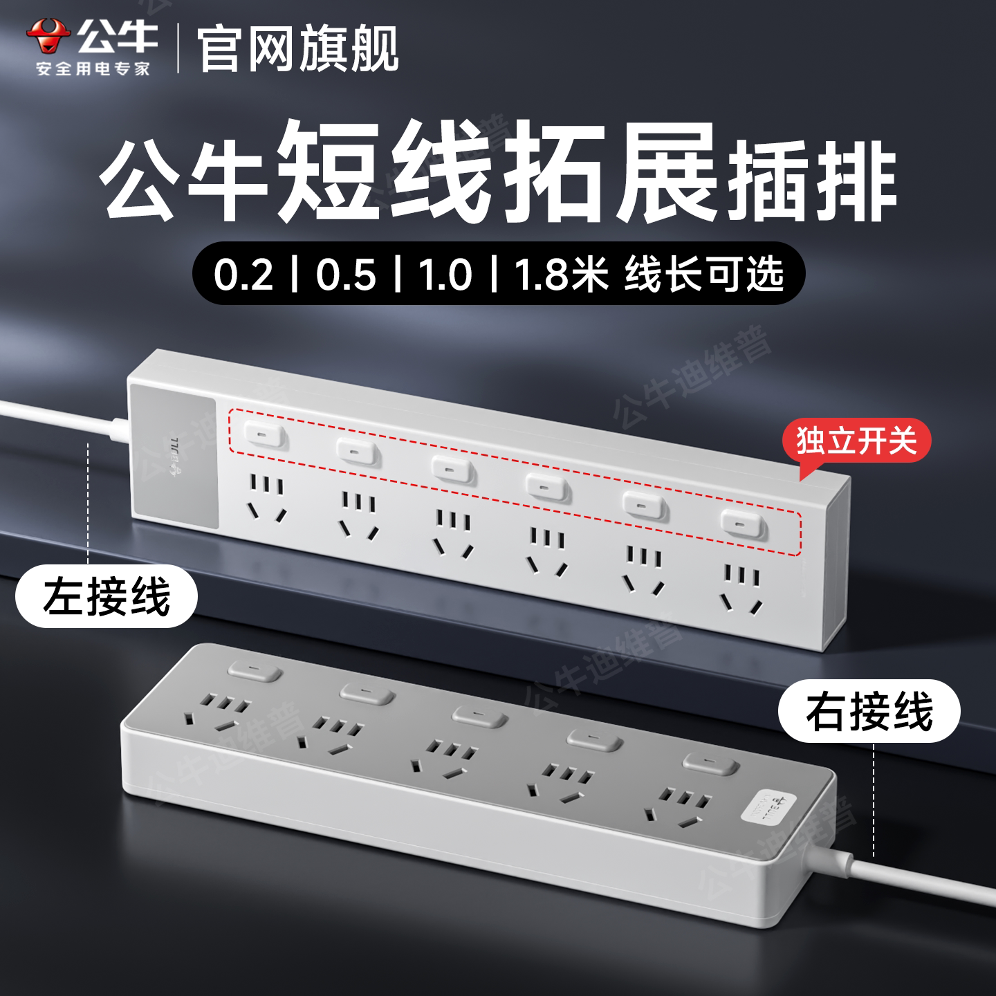 公牛家用墙壁固定专用插座图片