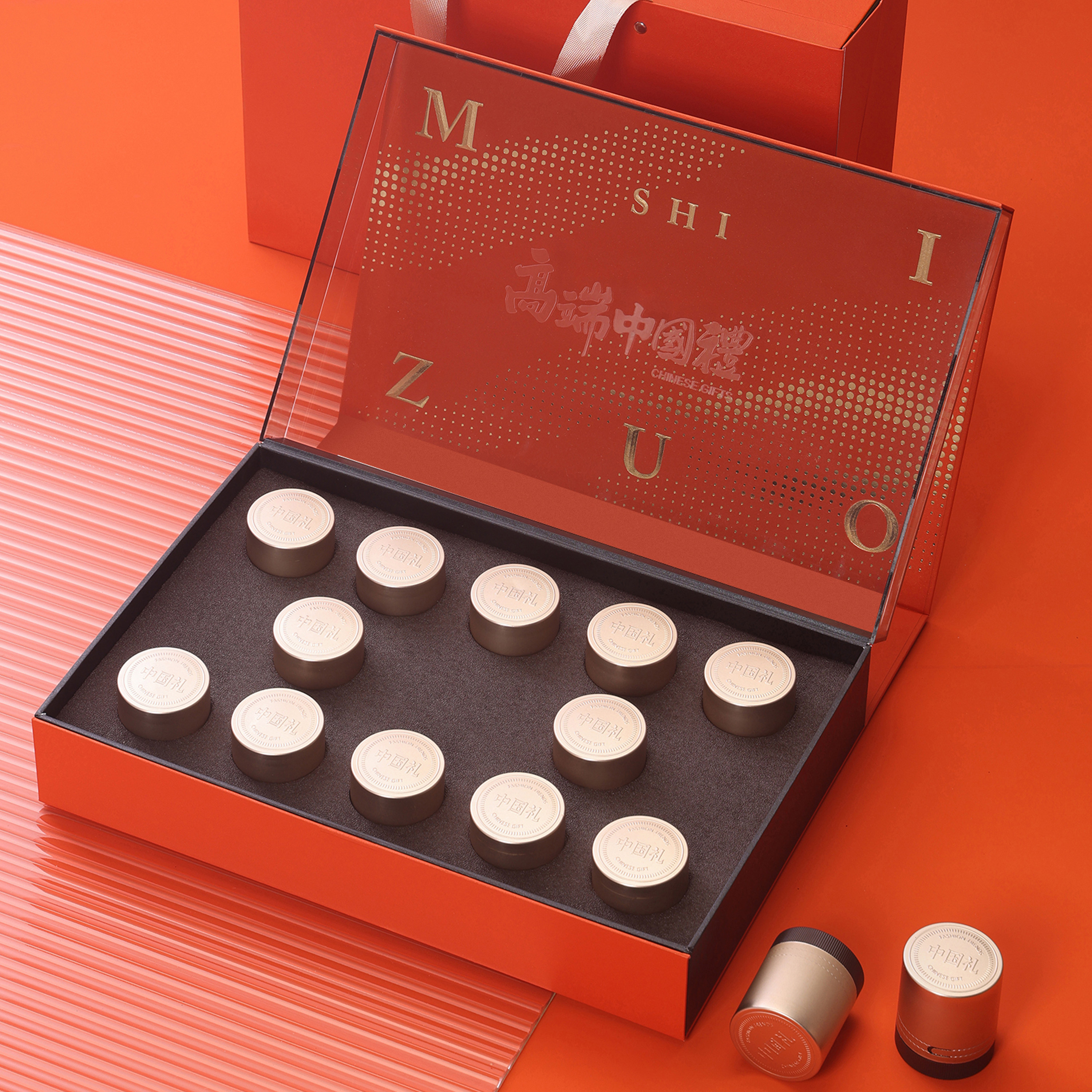 高档小罐茶黄精枸杞虫草通用高端空礼盒金骏眉正山小种红茶绿茶盒