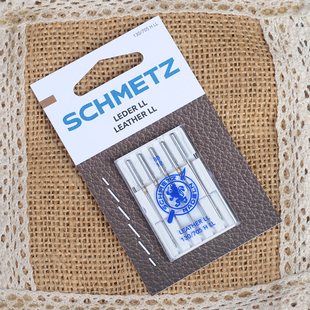 唯金百福胜家兄弟家用缝纫机蓝狮皮革机针Leather Needle档案纸皮