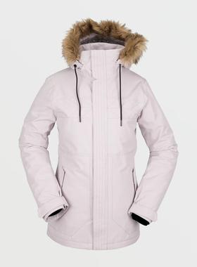 钻石23 Volcom  Fawn Insulated Jacket女款毛帽滑雪服