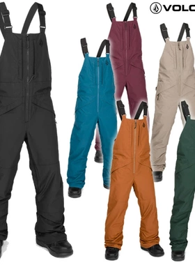 钻石25 Volcom KIDS BARKLEY INSBIB OVERALLS新款儿童背带滑雪裤