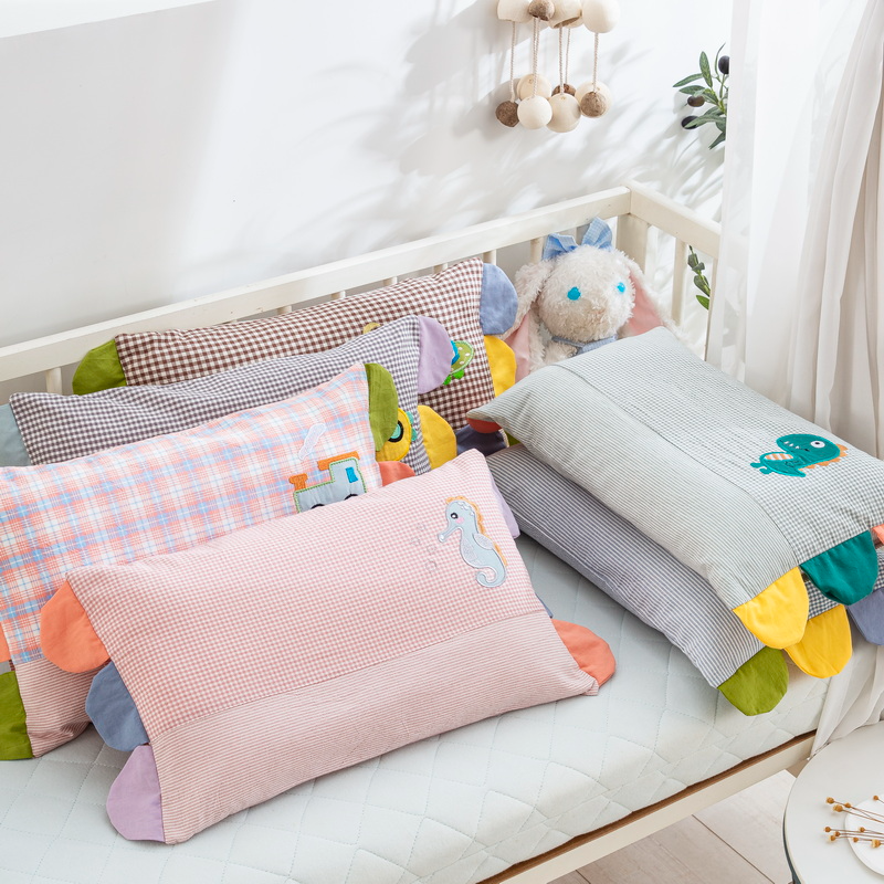 儿童专用纯棉枕头可拆洗3岁以上学生6到8宝宝幼儿园小孩四季通用