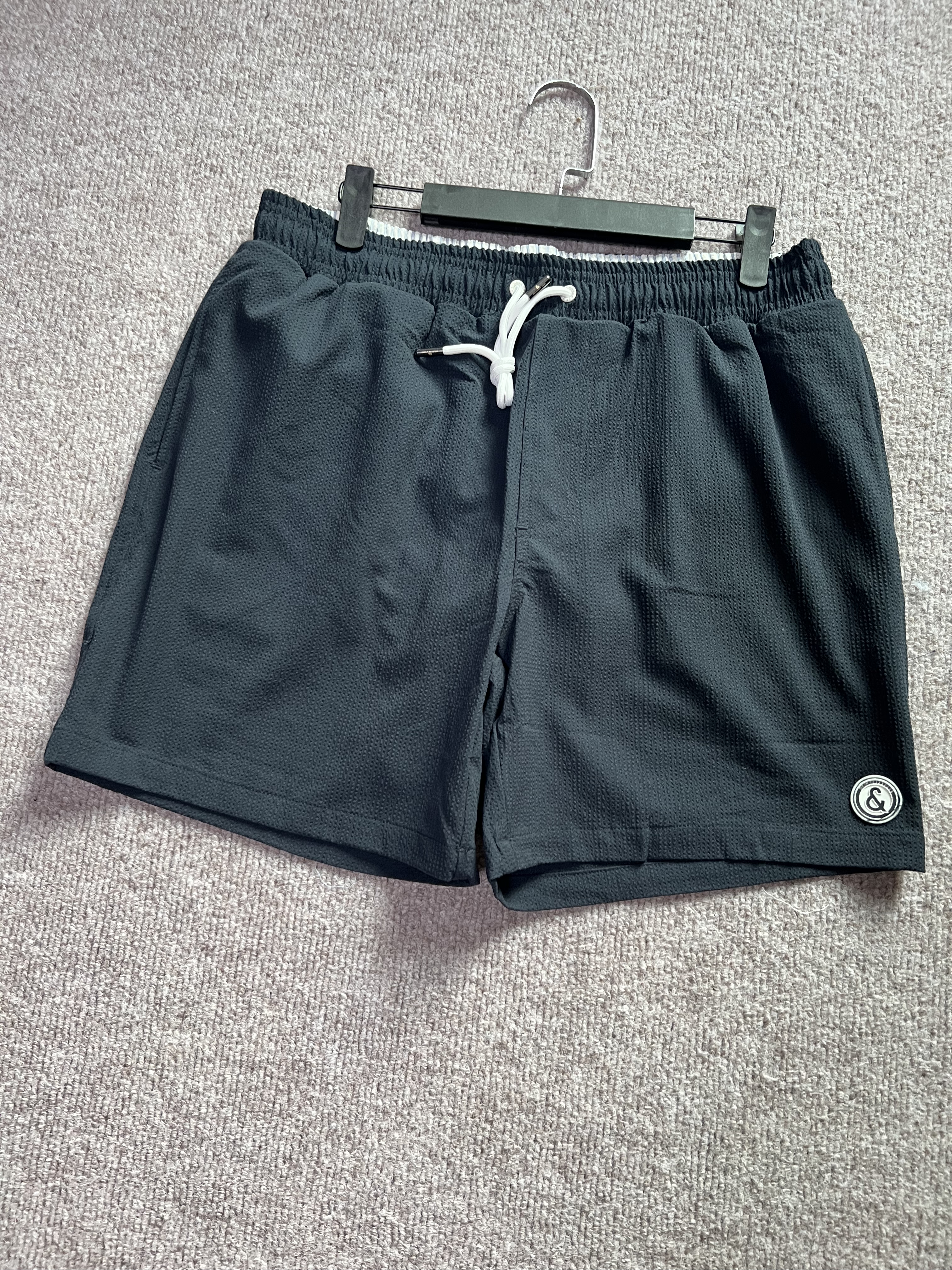 欧单C 男生夏季 速干肌理面料  松紧腰泳裤沙滩裤休闲裤短裤