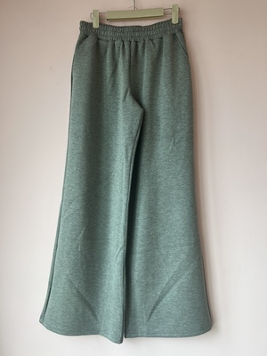 欧单 舒适！女生秋冬新款 灰色/黑色柔软太空棉卫裤直筒休闲裤