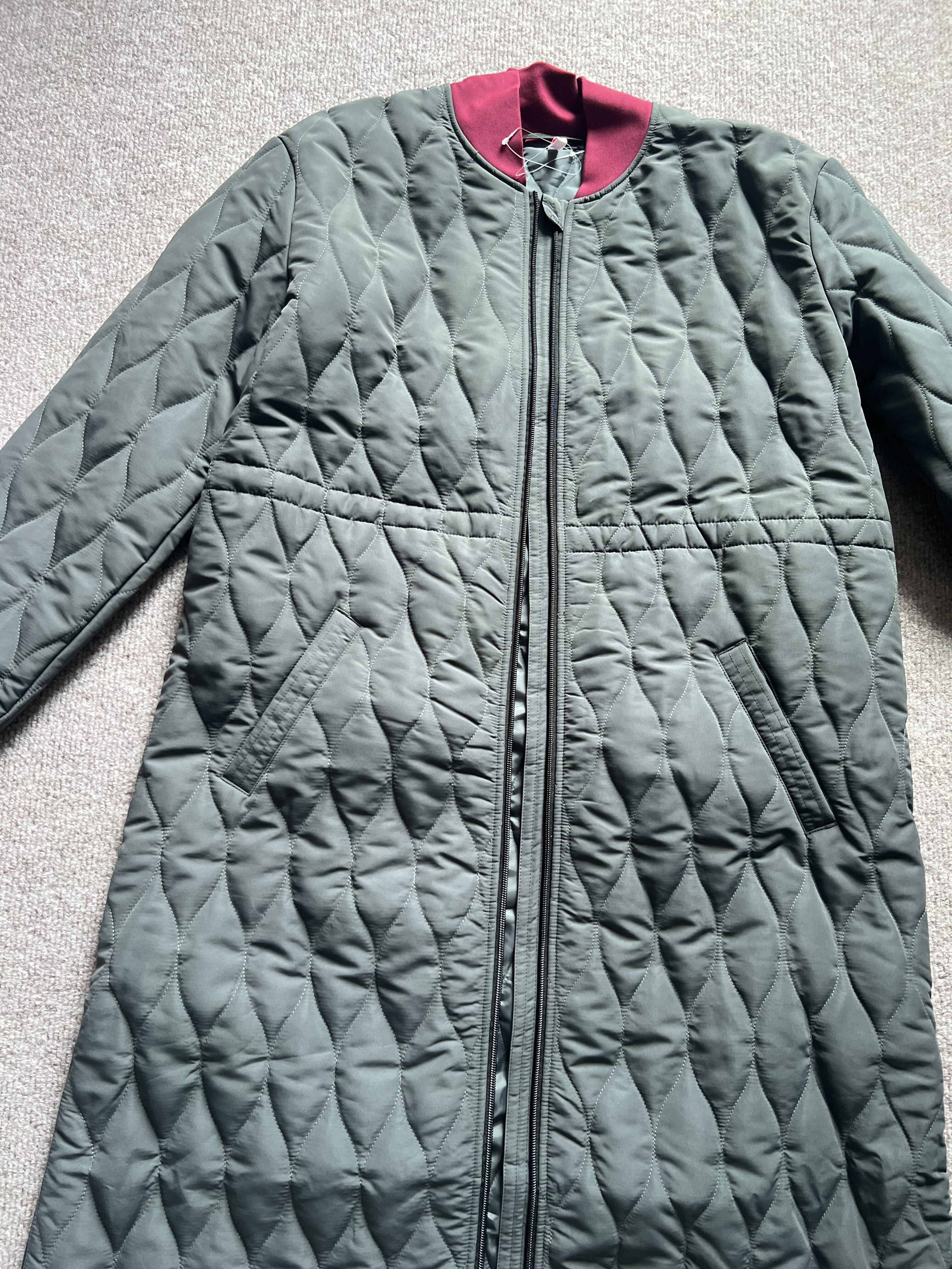 童趣德单b 219欧 女生秋冬保暖宽松长款 深灰色 简约棒球夹棉棉服,女装/女士精品,风衣,淘宝优惠券,粉丝福利购,淘宝优惠卷