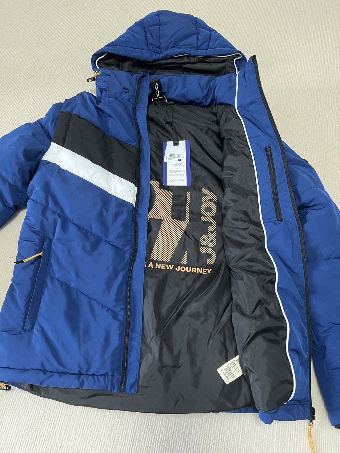 欧单J 女生秋冬休闲运动 厚棉服夹克 外套马甲M 袖子可拆卸