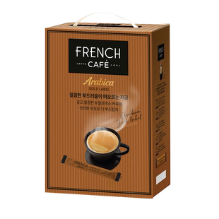韩国南阳咖啡 富然池三合一速溶FRENCH法式金牌咖啡粉礼盒装100条