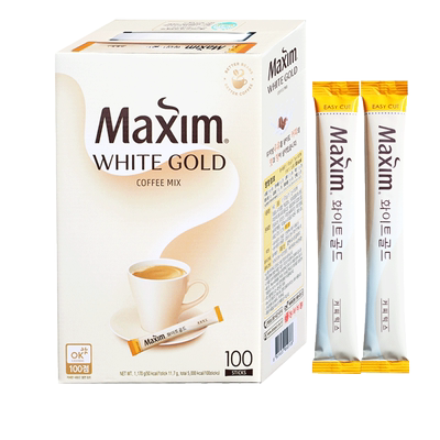 麦馨低因韩国拿铁速溶咖啡礼盒装