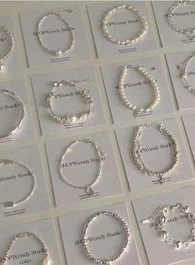 s925纯银拼接碎银子珍珠手链时尚简约轻奢冷淡风天然淡水珍珠手饰