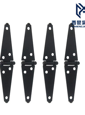 厂家现货 重型门铰链 棚门铰链 一字A型合页 磨砂哑光黑色
