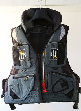 救生衣钓鱼男马夹大专业路亚服船用车载口袋背心浮力矶钓马甲