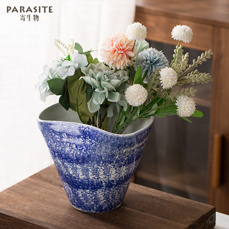 托特花盆蝴蝶兰景德镇手工异形罐