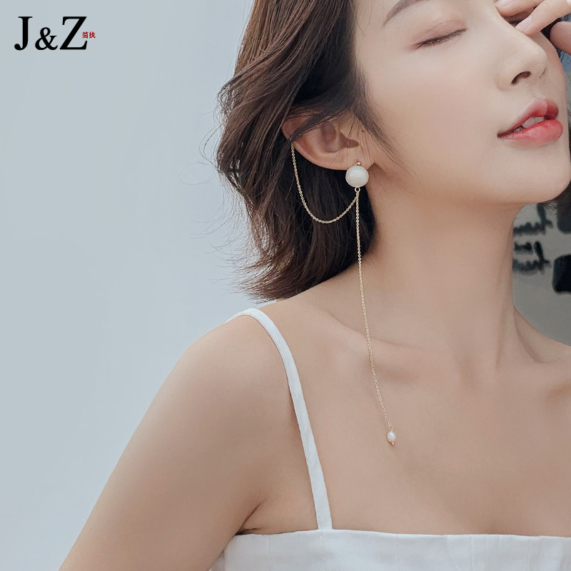 單只流蘇耳挂繞耳式誇張珍珠耳環耳骨夾壹體式氣質長款超仙耳飾在類目 飾品/流行首飾/時尚飾品新, 耳飾, 耳環中 - 來自Buy2taobao.com提供專業的淘寶代購服務