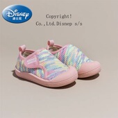 透气针织鞋 迪士尼童鞋 男童幼儿园鞋 宝宝室内稳步鞋 女童防滑学步鞋