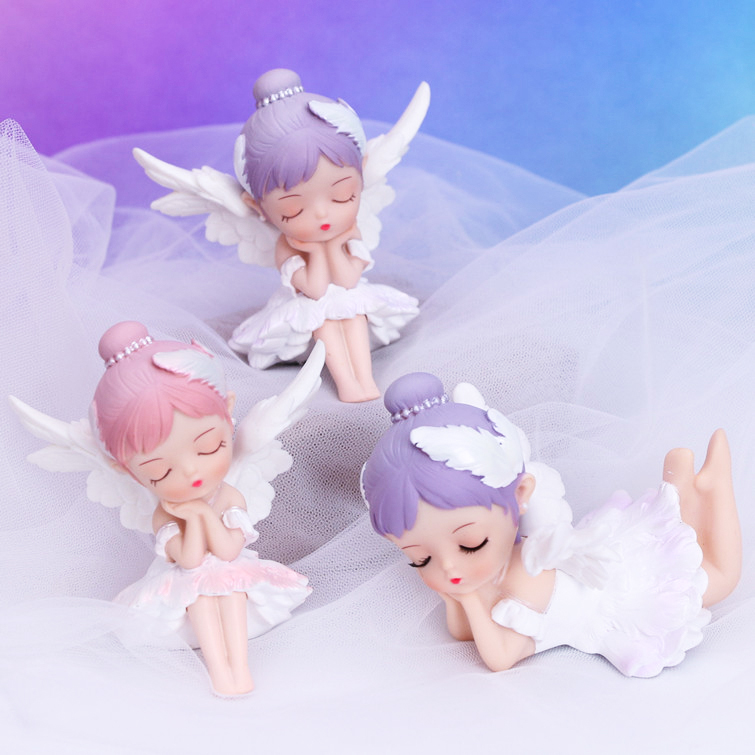 烘焙搪胶公仔插件芭蕾女孩