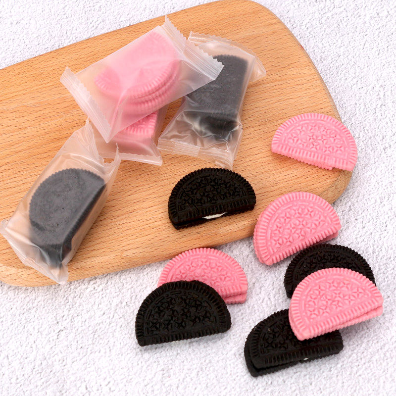 草莓味可可味粉色黑色半圆