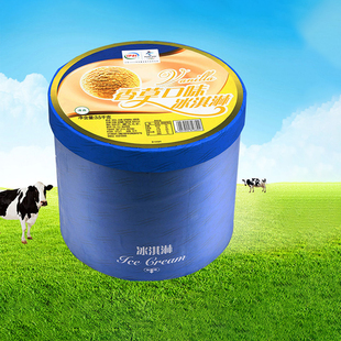 伊利大桶冰淇淋3.5kg桶装香草/巧克力雪糕大桶商用冰激凌