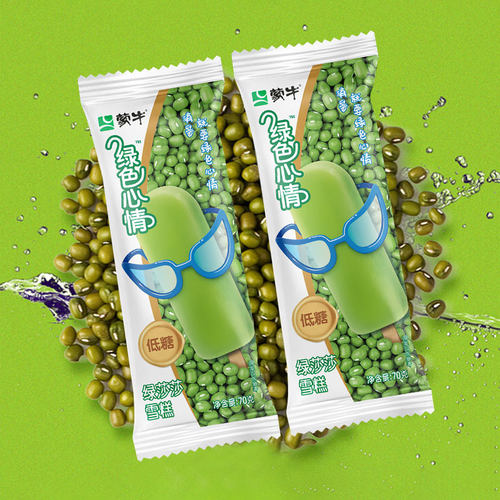 蒙牛绿色心情雪糕低糖绿豆冰淇淋