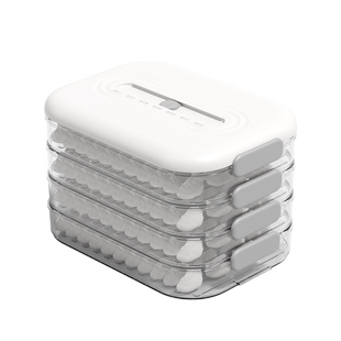 纳川饺子收纳盒冰箱专用厨房冷冻盒多层家用保鲜水饺混沌速冻盒子