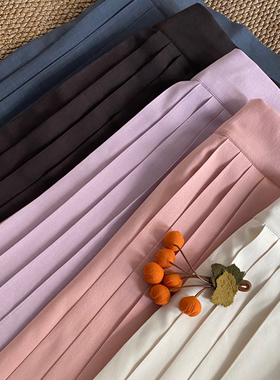 【043】改良马面裙松紧腰带口袋侧面拉链中长款日常通勤汉服女