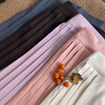 改良马面裙松紧腰带口袋