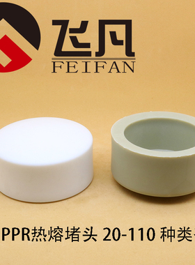 PPR管帽20 25 32 40 50 63 75 90 110热熔堵头水管配件堵帽管堵