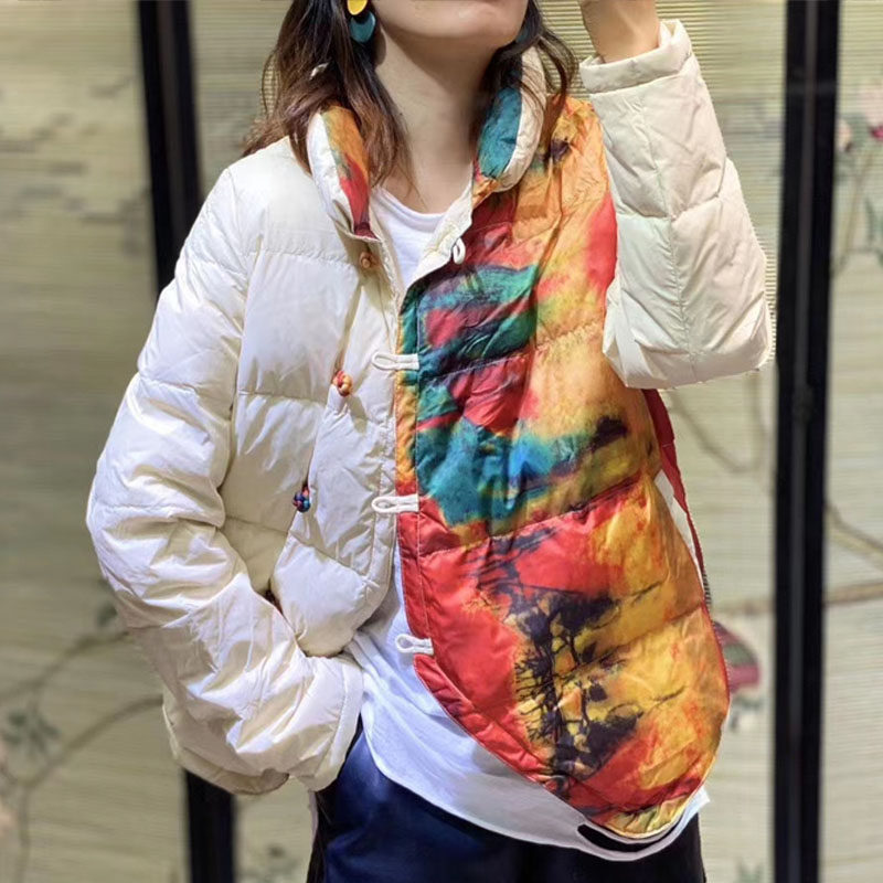 羽绒服女短款轻薄时尚气质中国风复古盘扣民族风外套个性原创女装,女装/女士精品,羽绒服,淘宝优惠券,粉丝福利购,淘宝优惠卷