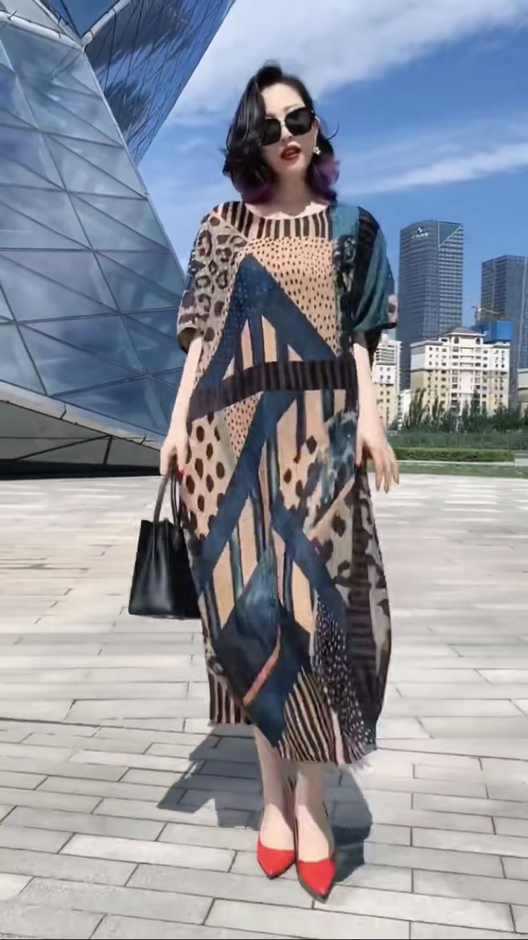 娜娜家2023夏季新款大码女装宽松时尚复古连衣裙休闲外套临时链接