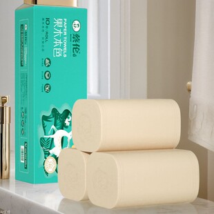 包邮蔡伦小鹿果木卫生纸卷纸4斤5斤大卷纸整提工厂分销纸巾